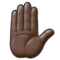 Raised Hand - Black emoji on Samsung